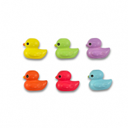 Metaal kralen enamel duck Multicolour
