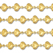 Benodigdheden van Stainless steel Roestvrij staal (RVS) jasseron heart Gold