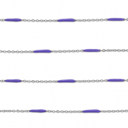 Benodigdheden van Stainless steel Roestvrij staal (RVS) jasseron with rod Silver-purple