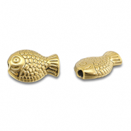 Kralen van Stainless steel Roestvrij staal (RVS) fish Gold