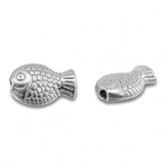 Kralen van Stainless steel Roestvrij staal (RVS) fish Silver
