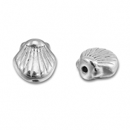 Kralen van Stainless steel Roestvrij staal (RVS) shell Silver