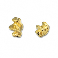 Kralen van Stainless steel Roestvrij staal (RVS) twisted Gold