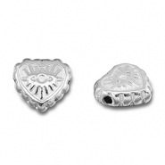 Kralen van Stainless steel Roestvrij staal (RVS) heart Eye of Providence Silver