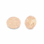 Kralen van resin rondellen 12mm Light peach