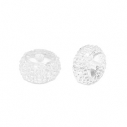 Kralen van resin rondellen 10mm Transparent