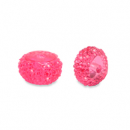 Kralen van resin rondellen 8mm Pink