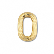 Benodigdheden van Stainless steel Roestvrij staal (RVS) connector oval Gold