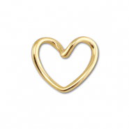 Benodigdheden van Stainless steel Roestvrij staal (RVS) connector heart Gold