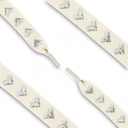 Musthave veters with hearts Off white-silver