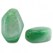 Kralen natuursteen chalcedoon en kwarts irregular Green