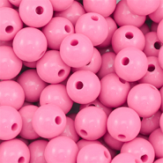 10 mm kralen van DQ acryl Pink