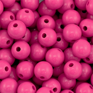 10 mm kralen van DQ acryl Magenta pink