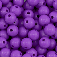 10 mm kralen van DQ acryl Purple