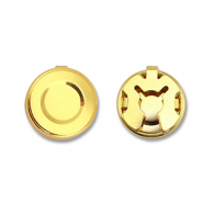 Eco-brass® metaal button covers Gold
