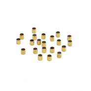 Kralen van Stainless steel Roestvrij staal (RVS) knijpkraal tube 1.5mm Gold