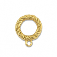 Benodigdheden van Stainless steel Roestvrij staal (RVS) ring with loop Gold