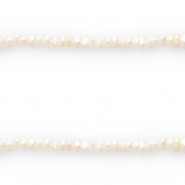 BQ Zoetwater parels verticaal rijggat 6x3mm Natural white