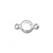 Benodigdheden van Stainless steel Roestvrij staal (RVS) connector round Silver-transparent