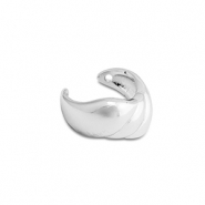 Oorbellen van Stainless steel Roestvrij staal (RVS) ear cuff Silver