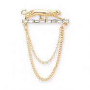 Broches leopard Gold-transparent
