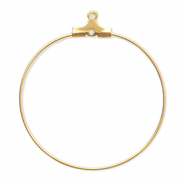 Benodigdheden van Stainless steel Roestvrij staal (RVS) creolen oorring hangers Gold