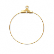 Benodigdheden van Stainless steel Roestvrij staal (RVS) creolen oorring hangers Gold