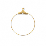 Benodigdheden van Stainless steel Roestvrij staal (RVS) creolen oorring hangers Gold