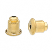 Benodigdheden van Stainless steel Roestvrij staal (RVS) oorbellen stoppers Gold