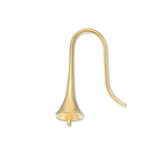 Benodigdheden van Stainless steel Roestvrij staal (RVS) oorbellen / oorhanger met eindkapje Gold