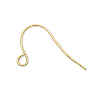 Benodigdheden van Stainless steel Roestvrij staal (RVS) oorbellen / oorhanger with loop Gold