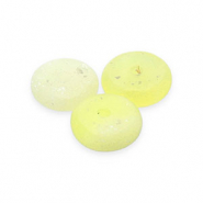 Kralen natuursteen serpentijn rondelle Yellow