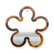 Statement hangers spiegel flower Brown-black