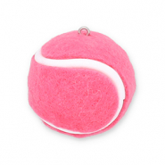 Statement hangers tennisball Dark pink-white