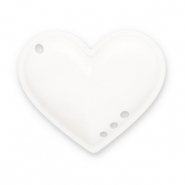 Statement hangers heart White