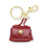 Sleutelhangers handbag Rust red-gold