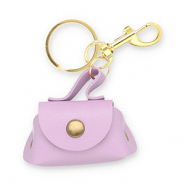 Sleutelhangers handbag Lilac purple-gold