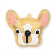 Statement hangers dog Gold holographic-white-black-salmon pink