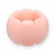 Armbanden resin Light apricot pink