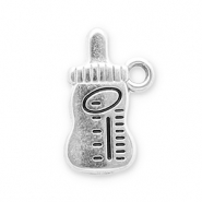 Bedels van Stainless steel Roestvrij staal (RVS) baby bottle Silver-black