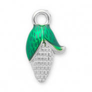 Bedels van Stainless steel Roestvrij staal (RVS) corn on the cob Silver-green