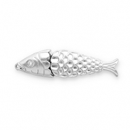 Bedels van Stainless steel Roestvrij staal (RVS) fish Silver-transparent
