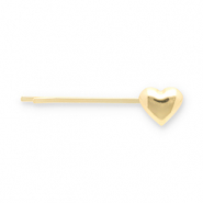 Haaraccessoires schuifspeld heart Gold