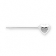 Haaraccessoires schuifspeld heart Silver