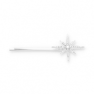 Haaraccessoires schuifspeld star with strass Silver-transparent