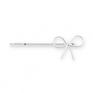 Haaraccessoires schuifspeld bow Silver