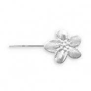 Haaraccessoires schuifspeld flower Silver