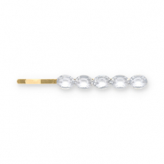 Haaraccessoires schuifspeld with strass Gold-transparent