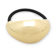 Haaraccessoires haarelastiek met metaal Gold-black