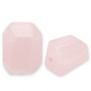 Kralen natuursteen rozenkwarts Light pink-white